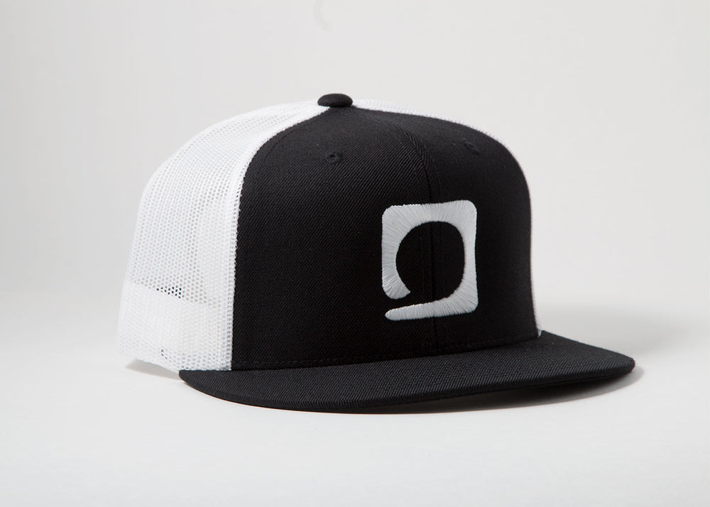 Squared Circle 'White Icon' Mesh/Snapback Hat