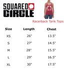 Squared Circle Women’s Racerback Heathered Tank Top