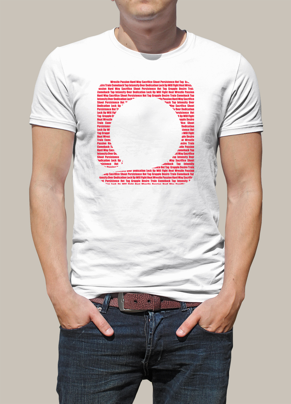 Squared Circle White Icon T-Shirt